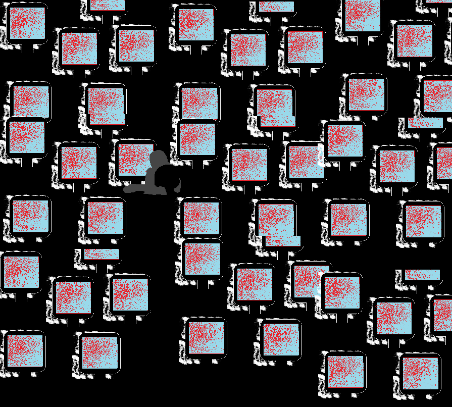 Usuario dibujando en una computadora